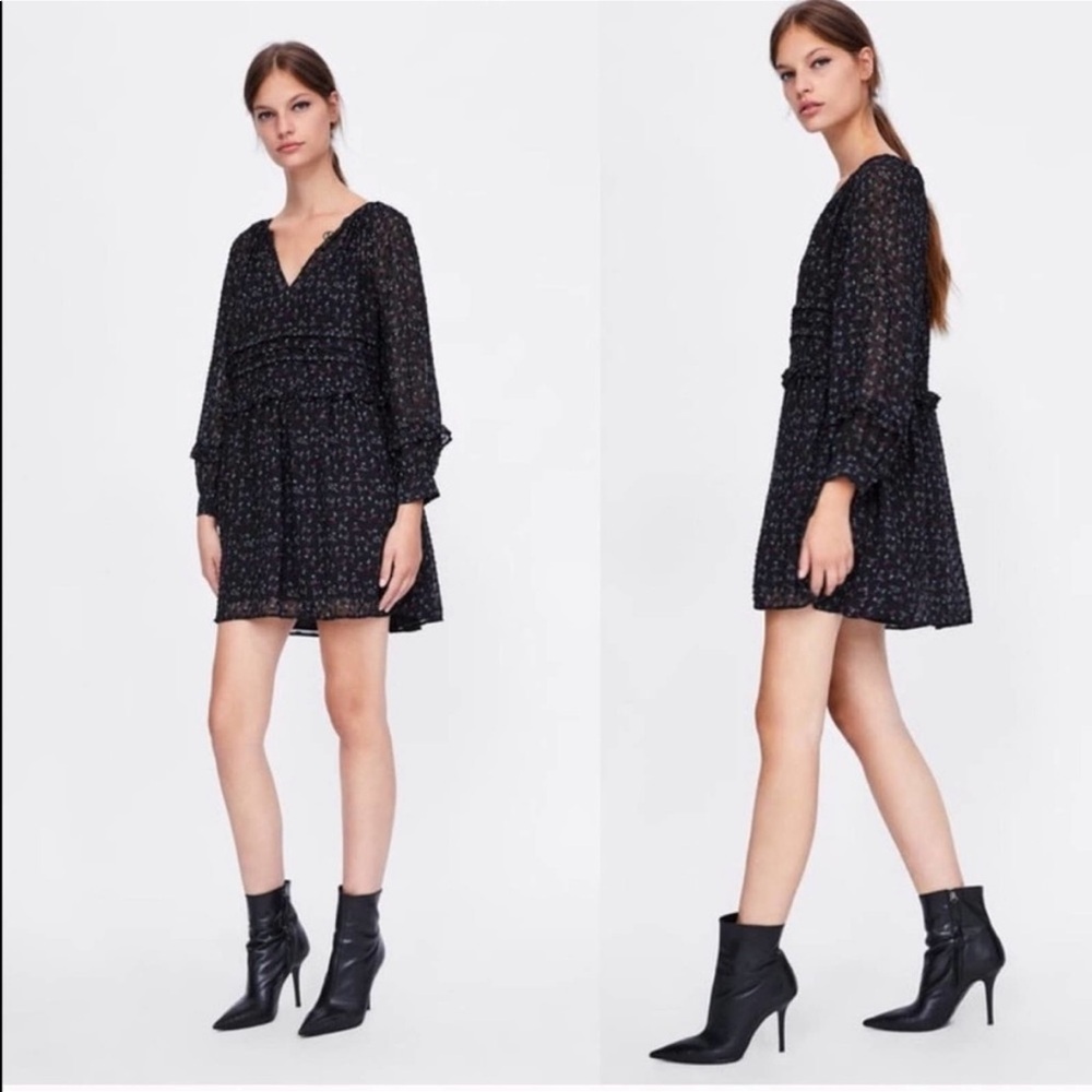 ZARA Ruffle Dress